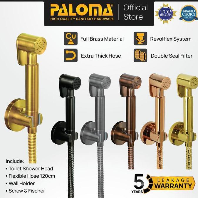 PALOMA TSP Full Brass Toilet Shower Jet Washer Bidet Cebok Kloset WC TSP 7801 TSP 7601 TSP 8301 TSP 