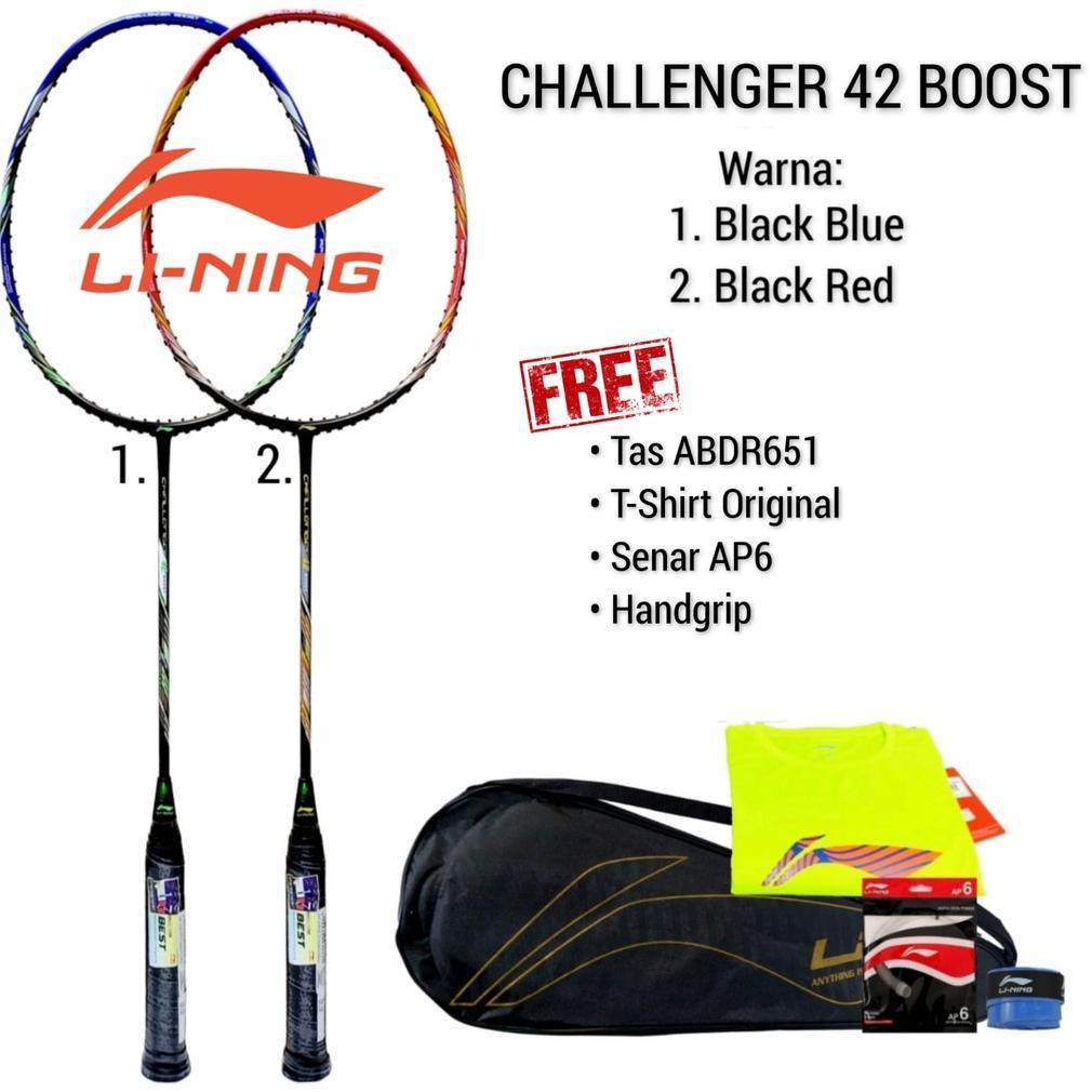 best deals raket badminton lining challenger 42 boost original bulutangkis adha sport