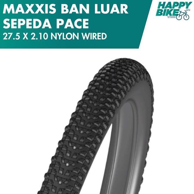 Maxxis Ban Luar Sepeda Pace 27.5 X 2.10 Nylon Wired 65 Max Psi Bicycle Outer Tires Sepeda Gunung Mou