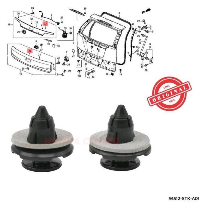Ready klip kancing garnis bagasi honda crv accord civic hrv stream odyssey