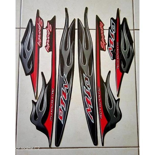 Stiker Striping Motor Yamaha Mio Sporty Tahun 2006 Full Body Terbaik Motorcycle striping mio sporty 