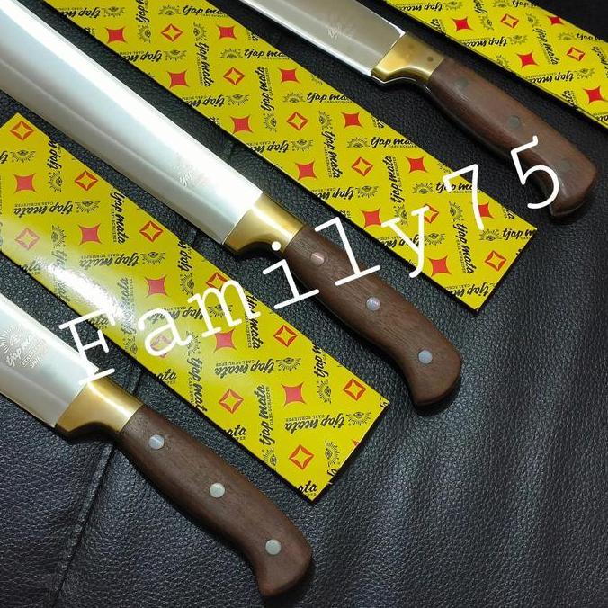 Tjap Mata pisau besar stainless steel Jawa Pisau potong sembelih Parang