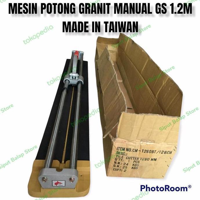 Ready ALAT MESIN POTONG KERAMIK GRANIT MANUAL BEARING GS 1.26M TAIWAN ASLI