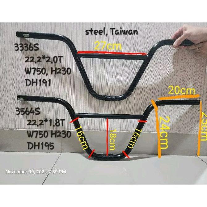 Stang Handlebar Bmx Taiwan 3336 Dan 3564