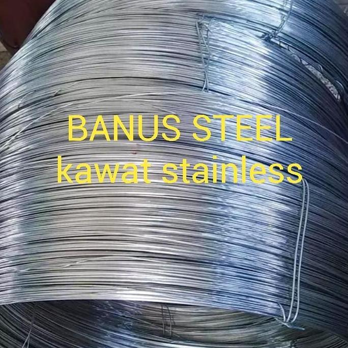 Kawat stainless hard 1 mm 304 per KG / kawat las argon stainless hard
