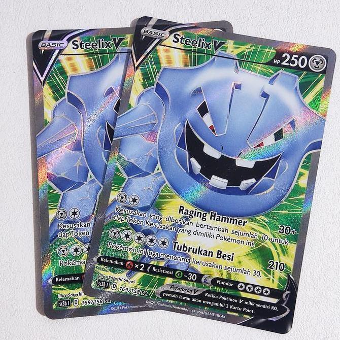 Steelix V SR 169/158 SC3b - Kartu Pokemon Indonesia
