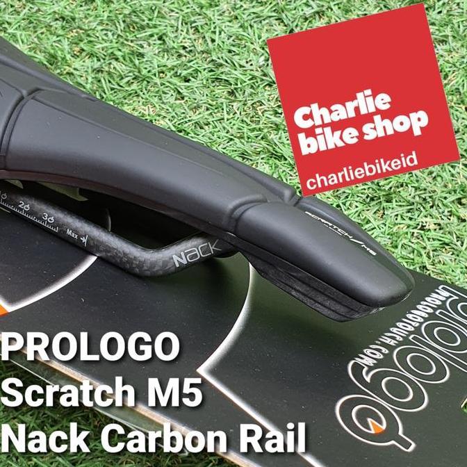 Sadel Saddle Prologo Scratch M5 Nack Hard Black - Carbon Rail