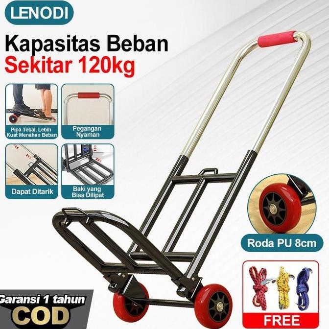 XIMVHE Trolley Besi Lipat /Trolley Lipat Bahan Besi /Trolley/ Troli /Troly /Trolley Barang Serbaguna