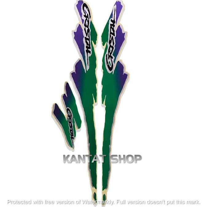 STIKER STRIPING LIS LES BODY MOTOR SUZUKI CRYSTAL 1994 STRIPING CRYSTAL TUNE FULL SET Motorcycle