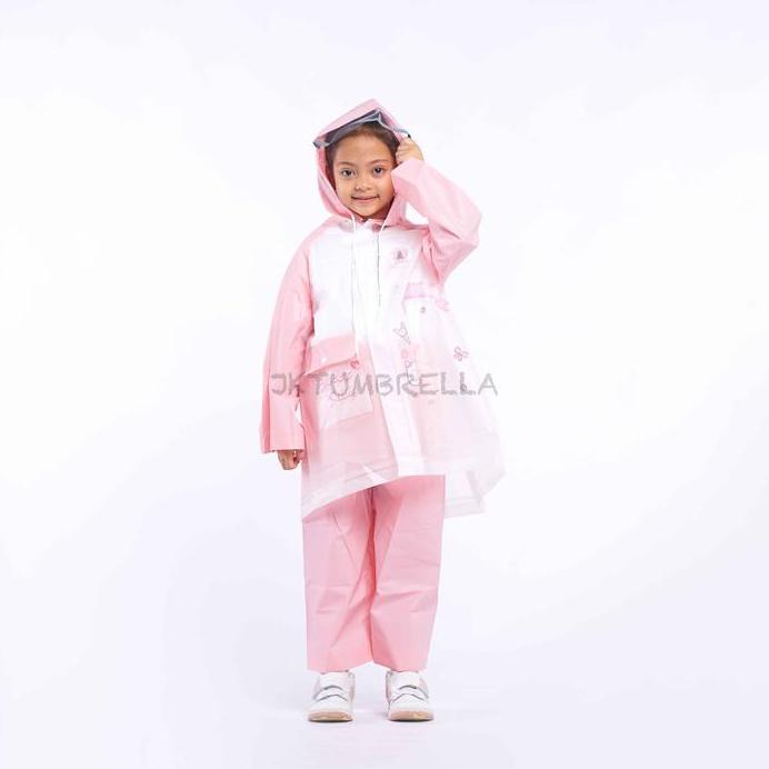 Jas Hujan Setelan Anak Motif Stiker DIY Nempel Sendiri 8111, 8211