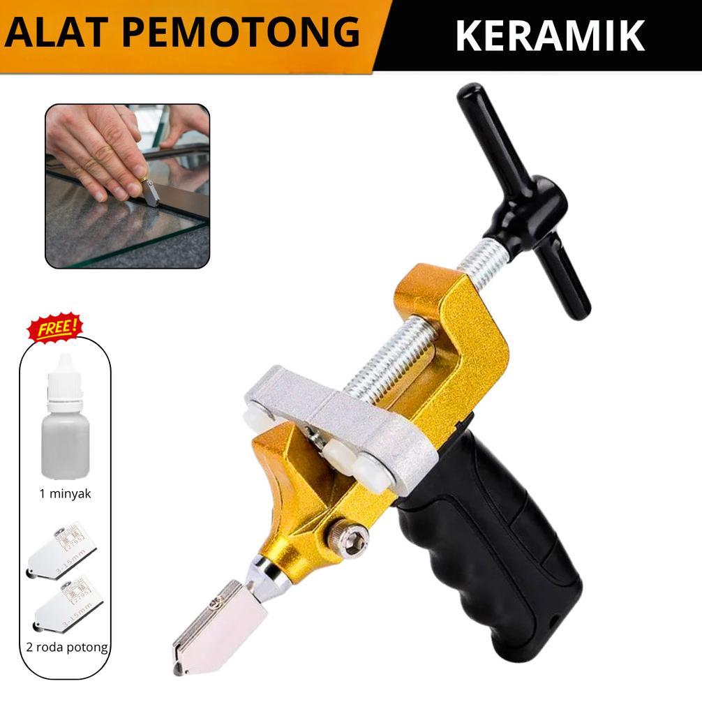 Pemotong Keramik Kaca Tile Cutter Portable Pemotong Kaca Manual