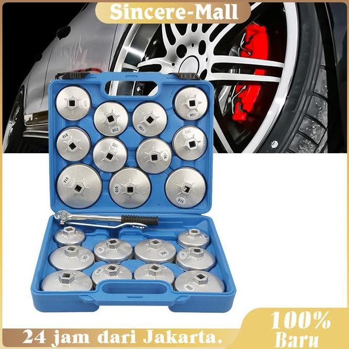 XIMVHE Kunci Filter Oli Mangkok 1set Kunci Pas Pembuka Tutup Filter Oli Mobil