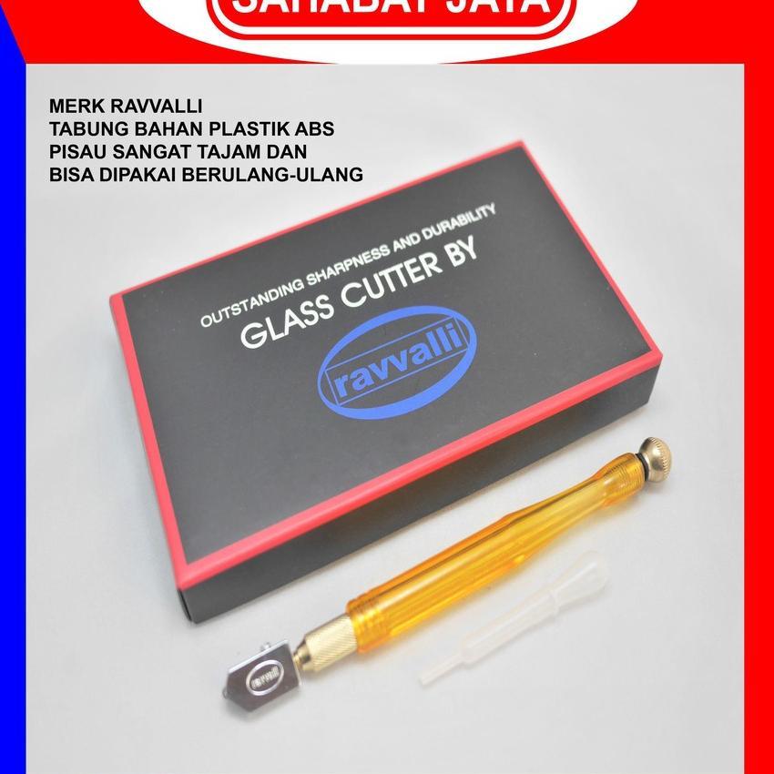 Pemotong Kaca Ravvalli Original Asli Alat Pemotong Kaca Original Murah Glass Cutter Pisau Kaca Terba