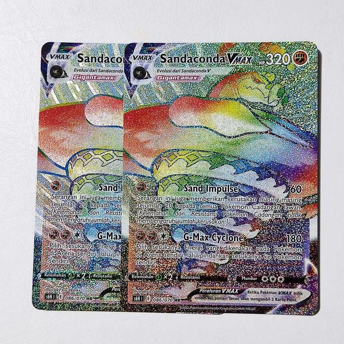 Sandaconda VMAX HR 086/070 s6H - Kartu Pokemon Indonesia