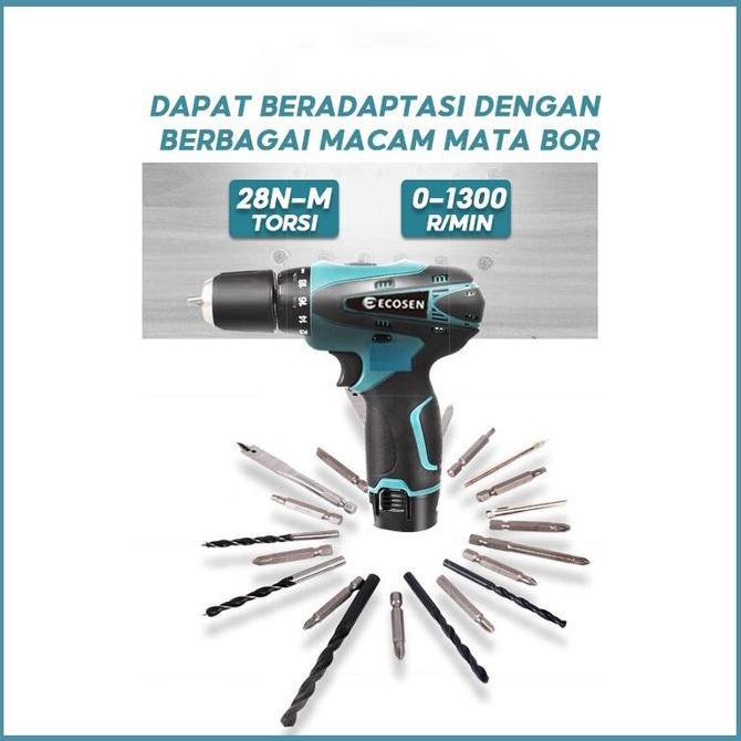 Mesin Bor Baterai Tangan 12V /Bor Listrik/Bor cas/Cordless Drill Bor baterai/Bor batre/Bor Cordless/