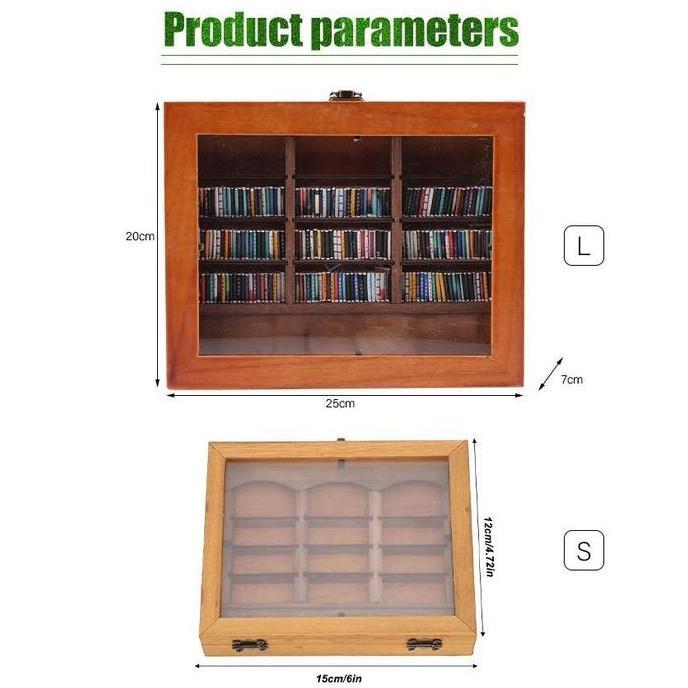 DEFAECO Miniatur Perpustakaan Anxiety Bookshelf Buku Mini Diorama Buku Kecil Shake Away Your Anxiety