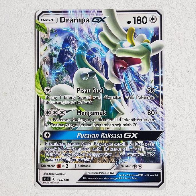Drampa GX TD 114/140 AS1D - Kartu Pokemon Indonesia