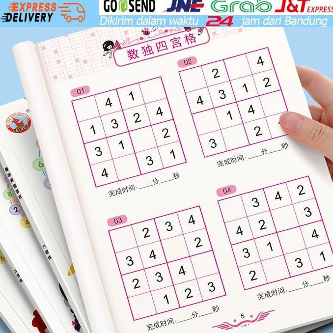BLAZONE Sudoku Book Number Place Buku Aktivitas Latihan Angka Belajar Berhitung Anak