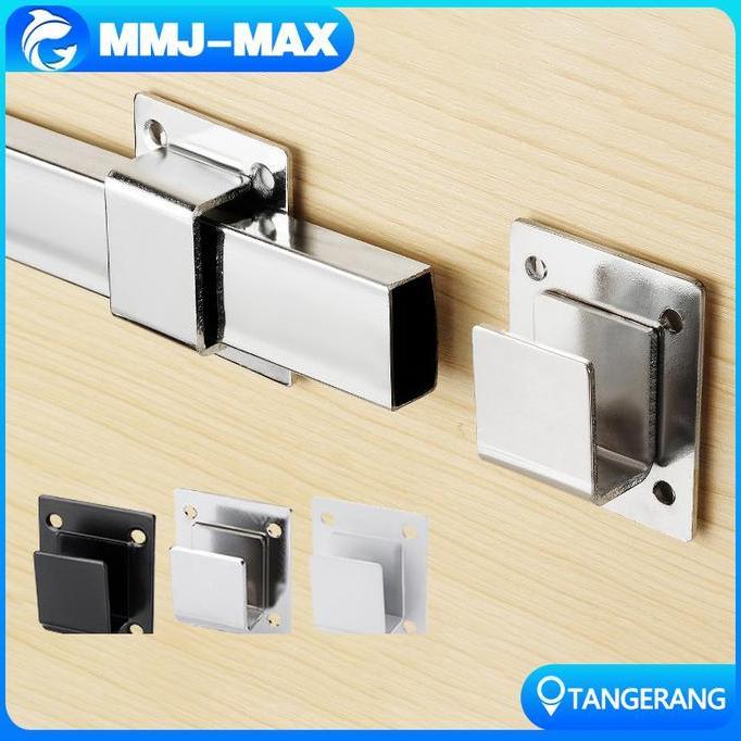 NUMAQUEEN Bracket Wall Besi Pipa 2pcs/Bracket Persegi Pipa/Braket Pergi Pipa