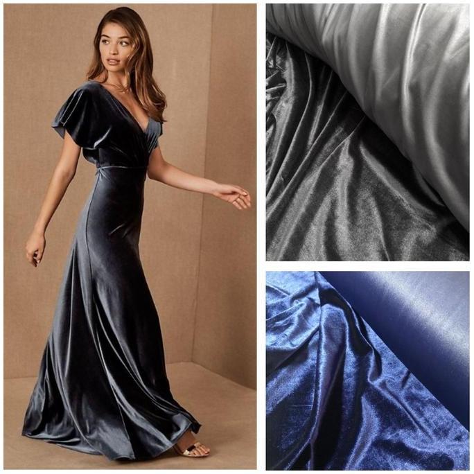 Giocare- Kain Bludru Meteran / Kain Bludru Velvet / Kain Bludru Stretch Melar Tebal Mewah