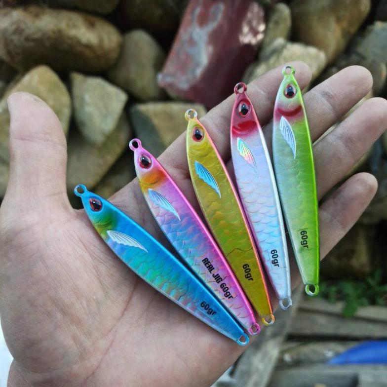 metal jig gomame s 60,80 gram gid perut