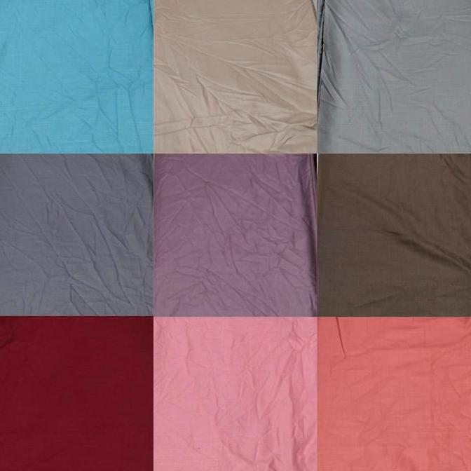 Giocare- Kain Meteran Katun Ima, Kain Gamis Kain Katun Ima Platinum Biru Coklat Abu Kemeja