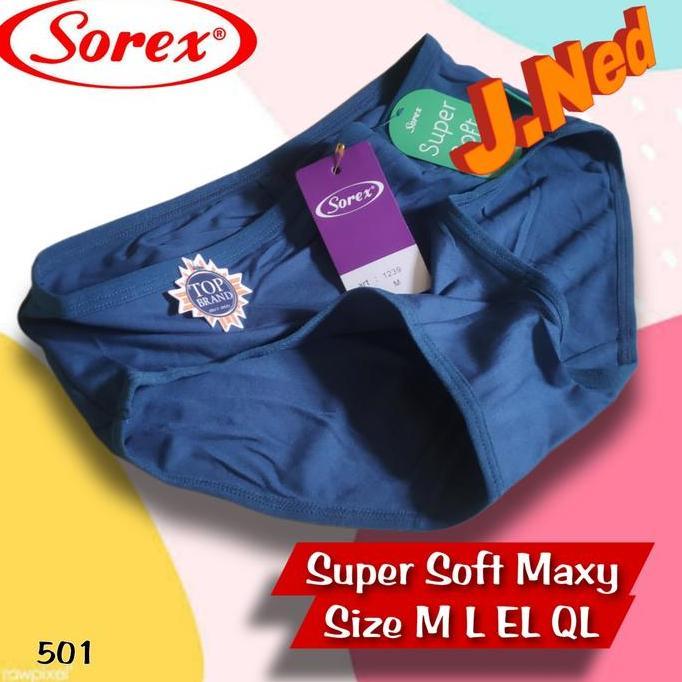 Wagee- J501 Sorex Celana Dalam Wanita Dewasa, Celana Dalam Sorex Wanita Size M L El Ql
