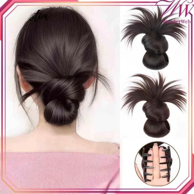Capelli- Rambut Palsu Wanita Jepit Rambut Palsu Klip Rambut Palsu Yang Elegan Klip Rambut Palsu Wani