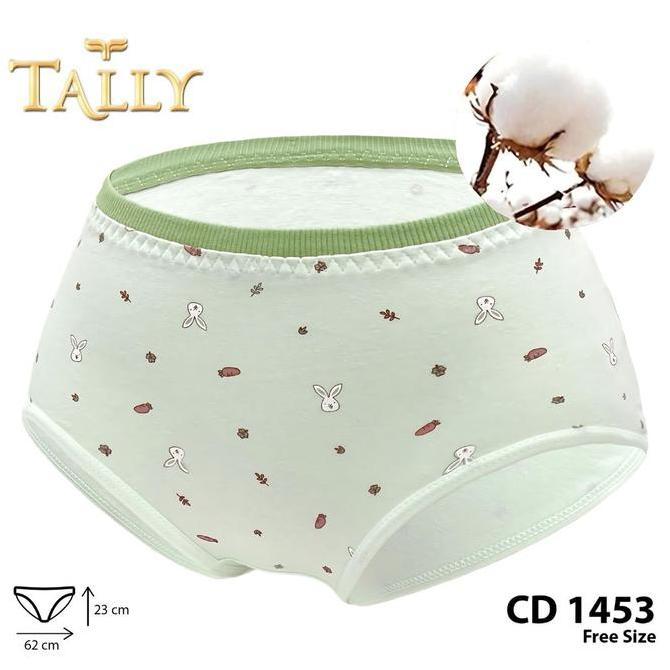 Wagee- Tally Sarwendah Cd 1453 Celana Dalam Wanita Segitiga Bahan Katun Fit To L-Xl Cd Wanita Motif 