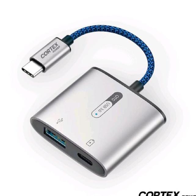 Cortex Mh366 Otg Usb Ctypec To Usb 3.0 60W Charging 2In1 Adapter