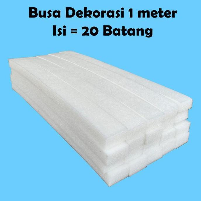 Busa Dekor 1 Meter 20 Batang Busa Dekorasi Foam Dekorasi Busa Bunga Tancap Busa Tancap Bunga