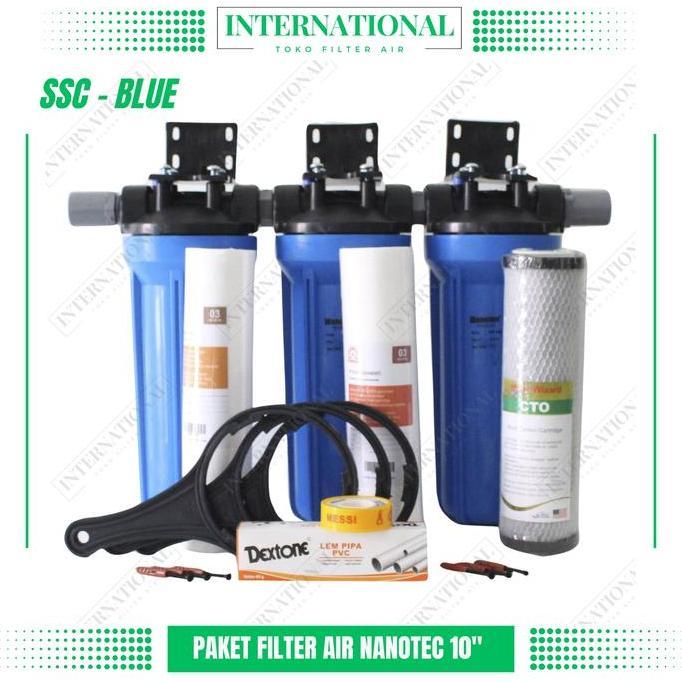 Paket Filter Air 10" 3 Tahap Ssc/ Filter Air Berpasir/Filter Air Sumur Terlaris
