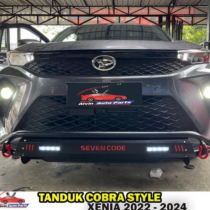 Tanduk Depan Xenia 2022 - 2024 Cobra Style / Pengaman Bumper Depan Xenia 2024 Murah