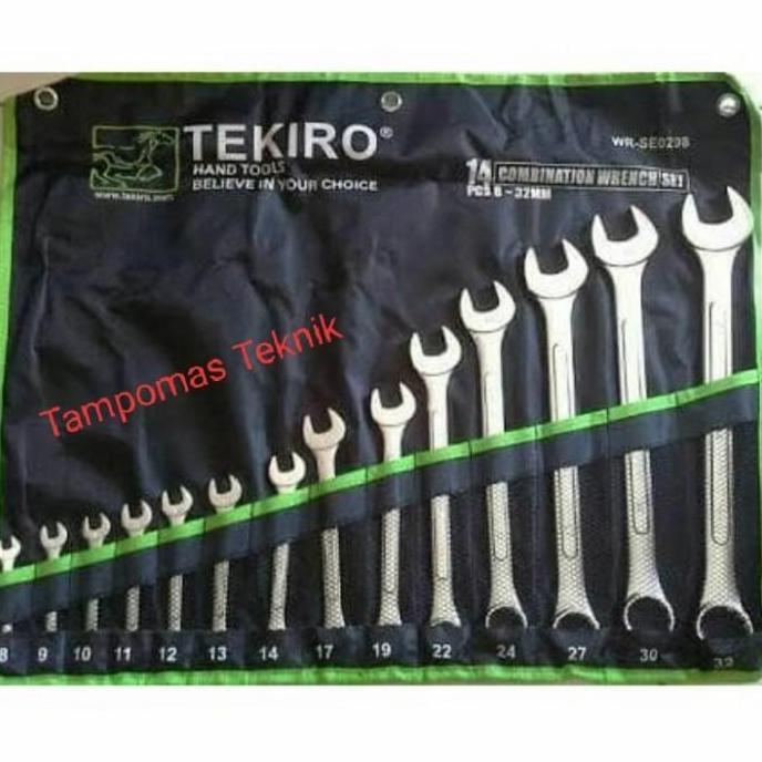 Kunci Ring Pas Tekiro 8-32 mm 14pcs Ring Pas Set Tekiro 8 32
