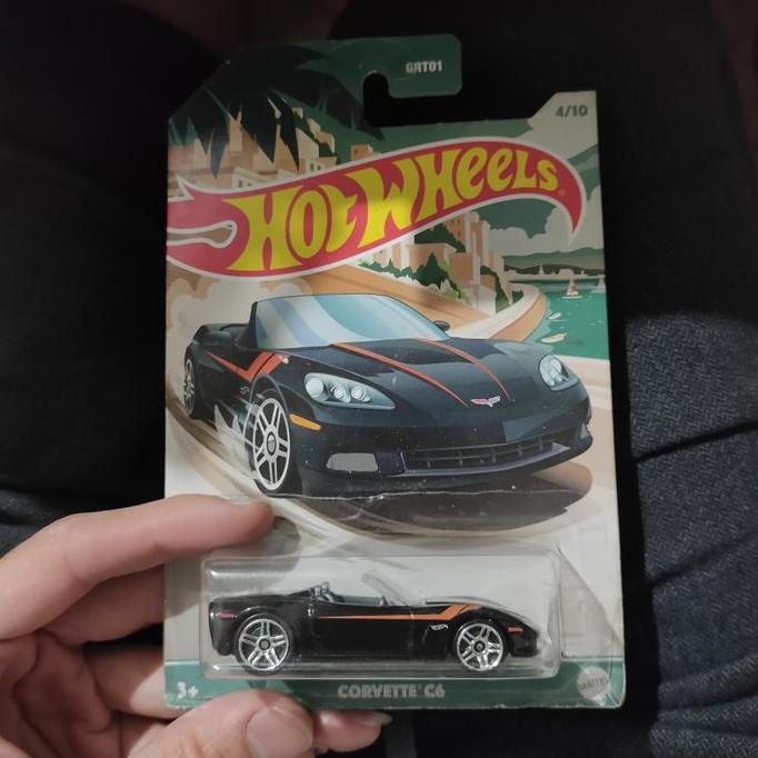 hot wheels corvette c6 hitam