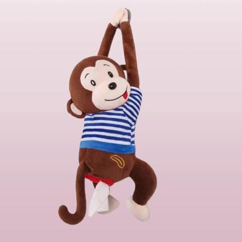 Schnell- Tempat Tisu Boneka Monyet Gantung / Tempat Tisu Gantung Mobil Lucu Dan Unik Car
