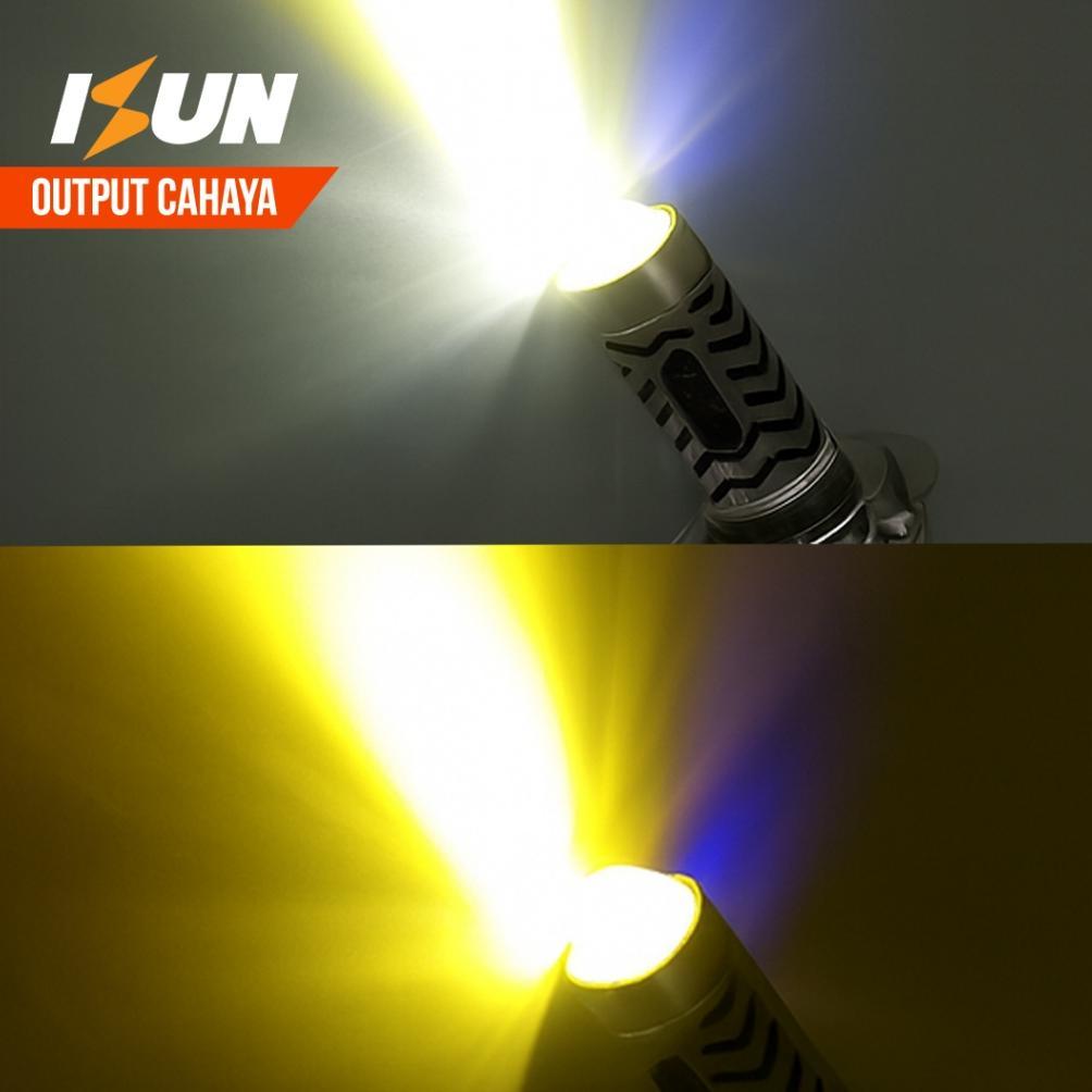 NEW ISUN Lampu LED Utama Motor H6 Laser Gun P15D-25 SBR Demon Biru DC9-80V