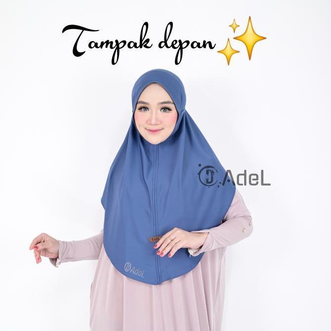 Chiusura- Tasya - Hijab Instan Tali Stopper, Original Produk By D_Adel, Bergo Tali Jersey Premium