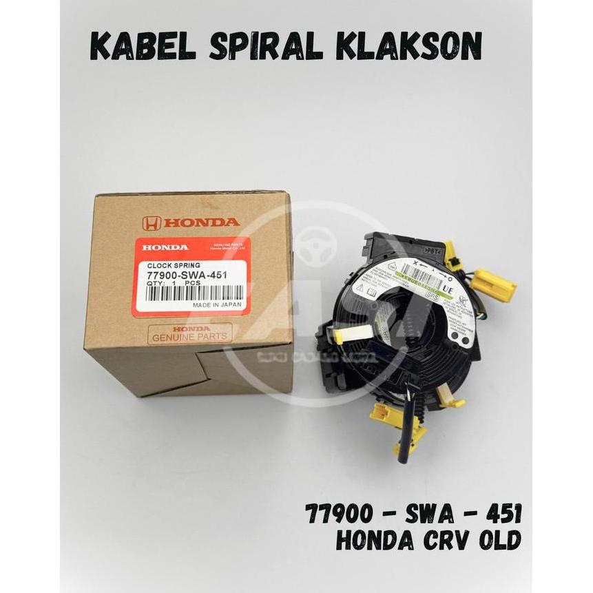 Kabel Spiral Honda Cr-V Re Gen 3 (Old) 20072012 77900-Swa-451 / H-451 Asli