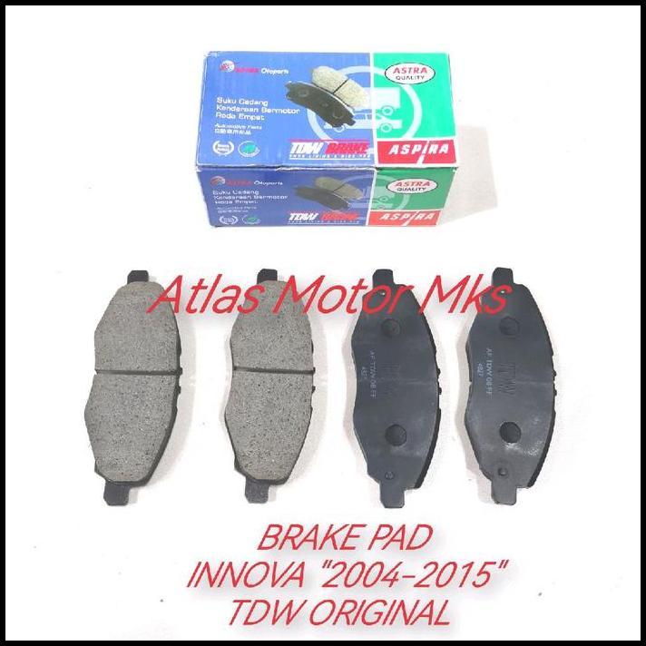 TERBARU [1SET][TDW] BRAKE PAD KAMPAS CAKRAM DEPAN TOYOTA INNOVA / INNOVA NEW / GRAND INNOVA "2004-20