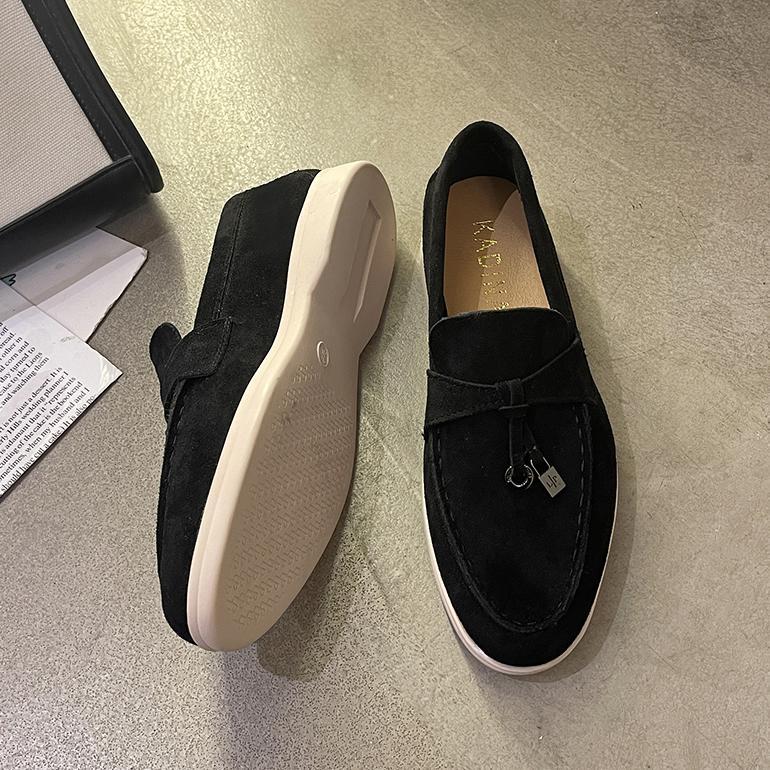 New Arrival Sepatu Pantofel Hitam Loafers Flat Cod Wanita Korean Style Kekinian Premium Import Cina 