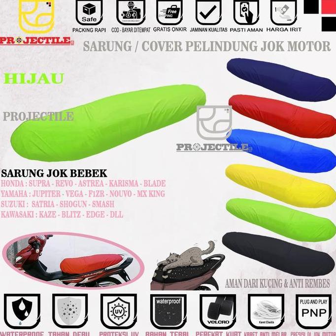 Sarung jok motor yamaha bebek vega r zr force jupiter z mx king f1zr Nouvo crypton cover jok motor p