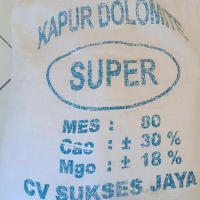 Per 10 Kg  Kapur Dolomit untuk Pertanian dan Perikanan pupuk tanaman Tanah Benih