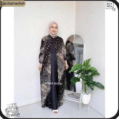 Gamis Batik Mix Moscrepe Premium Wanita Busui Terbaru Gamis Batik Jumbo Ld 130Cm Premium Quality