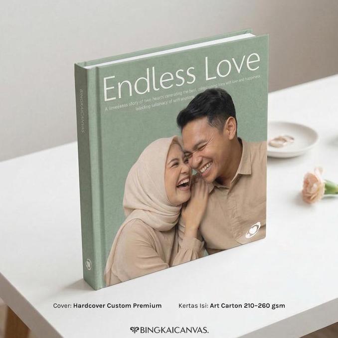 Photobook Album Foto Custom 40 Halaman Hardcover Square