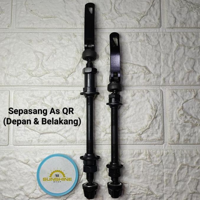 As QR Hub FreeHub Quick Release 1 Set Depan Belakang Sepeda MTB Seli Roadbike