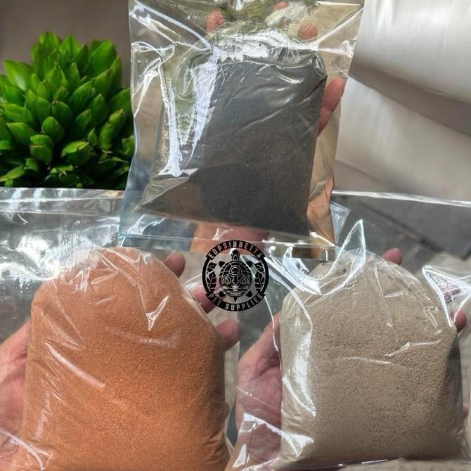 Aneka Pasir Exoterra Red / Yellow / Black Desert Sand 1 kg Pasir Alas Kandang Hamster Bearded Dragon