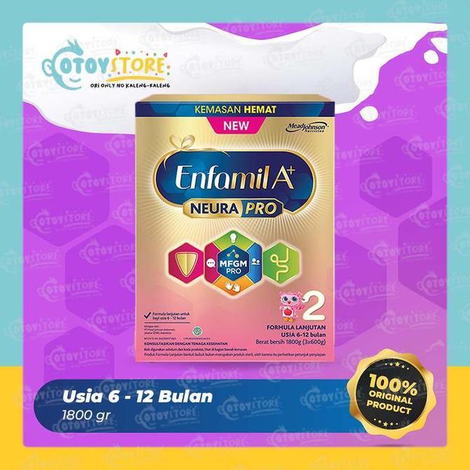 Gyunyu- Enfamil 2 / A+ 2 1800 Gram ( 600 G X 3 )