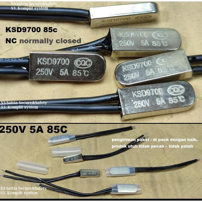 Ksd9700 85C Nc Normally Closed 250V 5A 85C Nc Normaly Close Ksd9700 5A 5Ampere 85Derajat 85 Derajat 