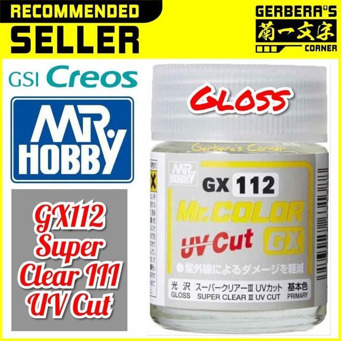 Colore- Mr Color Gx112 Super Clear Iii Uv Cut Gloss - Mr. Hobby Lacquer Paint